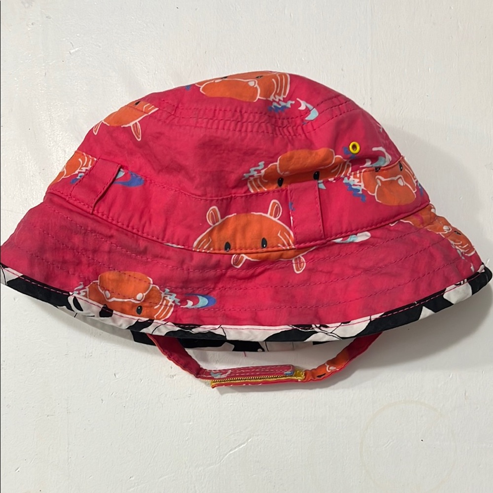 *3/10*      0-12M Kids' Reversible Animal Print Sun Bucket Hat